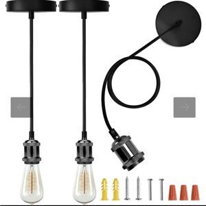 JACKYLED Vintage Mini Pendant Light Kit